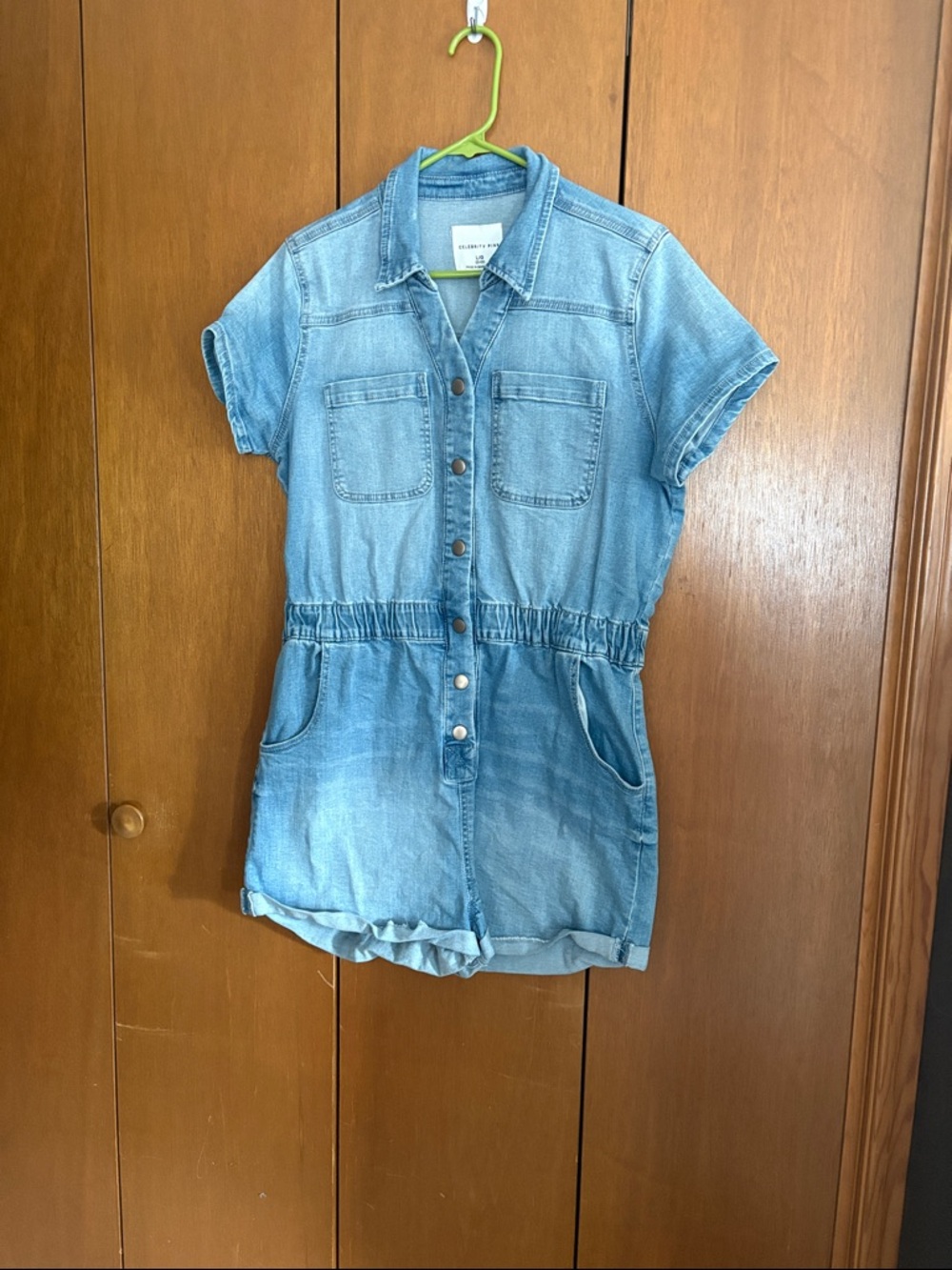 Celebrity Pink Light Blue Denim Jacket